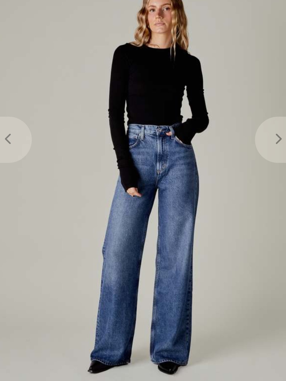 Citizens Of Humanity size 27 High-Rise paloma baggy Wide Leg Jeans